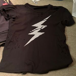 Lauren moshi distressed t shirt